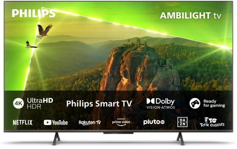 TV 70" Philips 70PUS8118/12 - 4K, Smart TV, HDR10+, Ambilight, Dolby Vision/Atmos 20W, HDMI 2.1