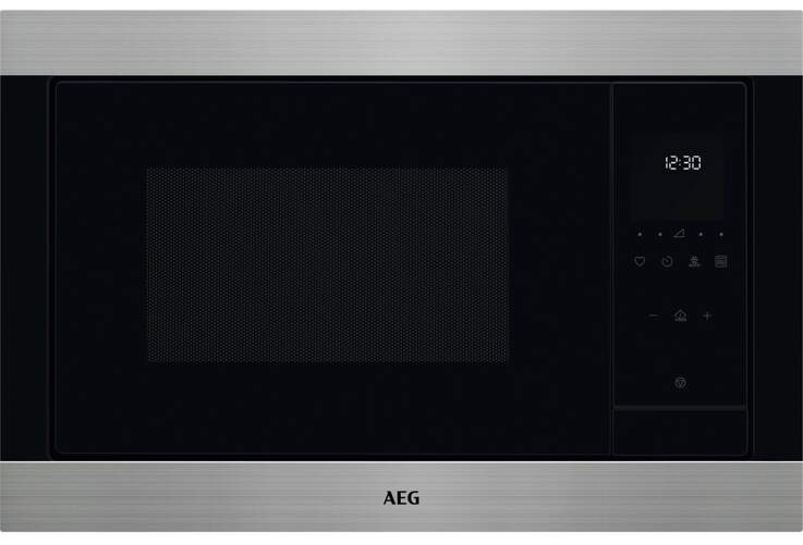 Microondas Integrable AEG TMS5G25IEM - 25 L, 900 W, Grill, 8 Potencias, Inox, Negro