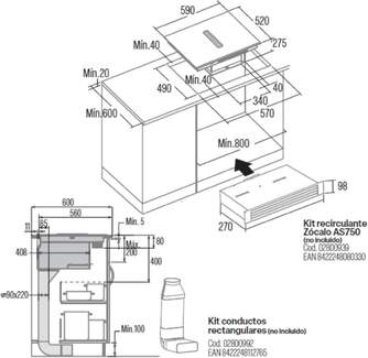 ENCIM. CATA AS600 4F INDUCCCION EXTRACCION 8000406
