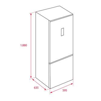 FRICOM. TEKA NFL345C 188x60 NF INOX DSP 40672051