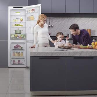 FRICOM. LG GBP61SWPGN 186x60 NF BLANCO