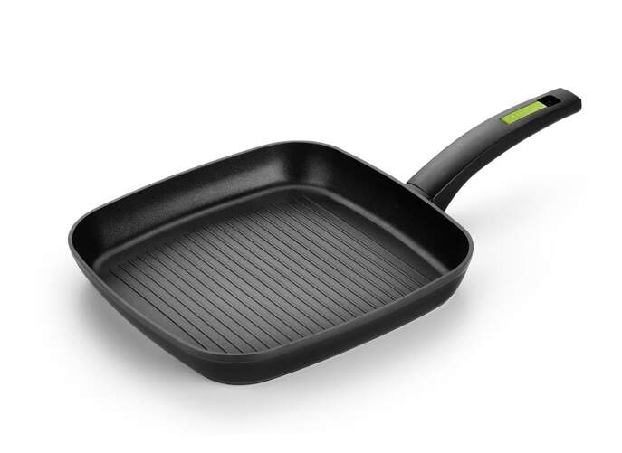 Grill Monix - 28 cm, Con rayas, Verde