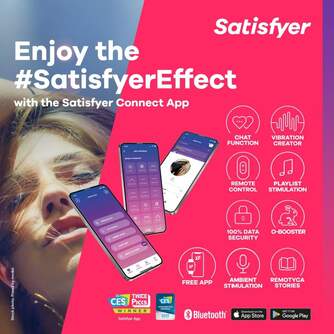 SATISFYER LOVE TRIANGLE BLACK BLUETOOTH