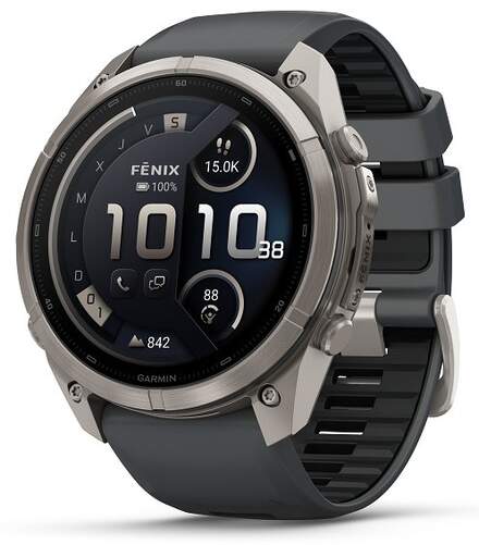 Smartwatch Garmin Fenix 9 Pro Negro 51 mm - 1,4" AMOLED, 18 d&iacute;as de autonom&iacute;a, Mapas integrados