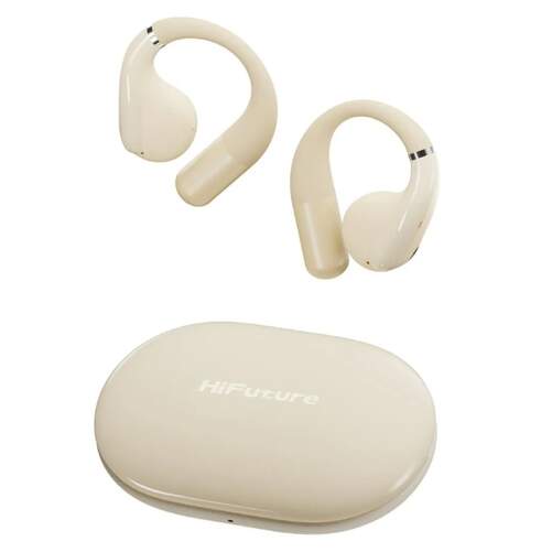 Auriculares Open Ear HiFuture Vibemate Latte - 20h autonom&iacute;a, micr&oacute;fono con cancelaci&oacute;n ruido