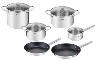 BATERIA COCINA TEFAL COOK EAT 10PZ SET SARTENES