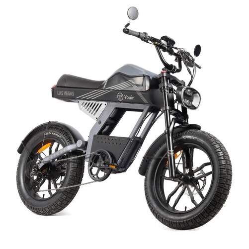 VBicicleta Eléctrica Youin BK7100 Vegas - 250W, 100km aut., Ruedas 20", 25Km/h, Cambio Shimano Atlus