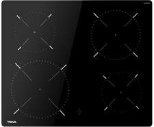 Placa Vitrocerámica Teka TTC64010CRD - 4 Zonas, 6300 W, 9 Potencias, Negro