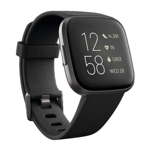 Smartwatch Fitbit Versa 2 Negro | Acelerómetro, Ritmo Cardiaco
