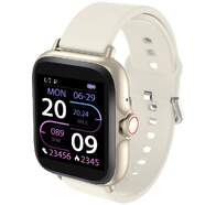 Smartwatch Denver SWC-156BEMK2 Beige - Pantalla táctil TFT 1,44", Bluetooth, sensor frec. cardiaca