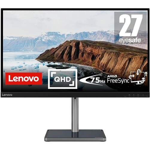 Monitor 27" Gaming Lenovo L27q-38 - QHD 75Hz 4ms, VA, HDMI DP, FreeSync, Altavoces