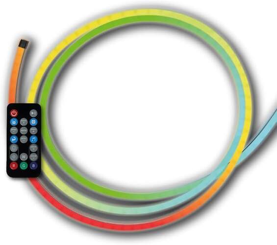 Tira LED Konix Smart Neon Flex Strip - Regleta, 3 Metros, Multiples Colores