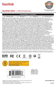 MEMORIA USB SANDISK CRUZER ULTRA 3.0 32GB 130MB/S