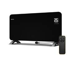 Placa radiante Artica APRCRIS2000 - 2000 W, LED display, Temporizador, Termostato, Cristal, Negro