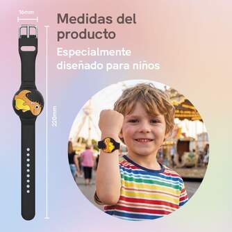 PULSERA LOCALIZADORA DCU CHARMBAND NI%%%#209;@S NEGRA