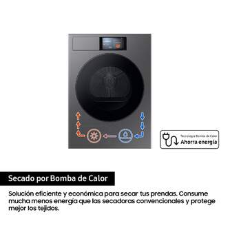 SECADORA SAMSUNG DV90F09F4SU3 9K BC DSP GRAFITO