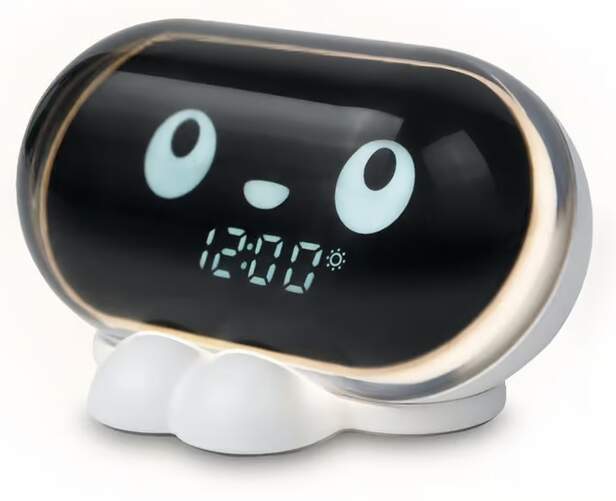 Reloj despertador MUSE M-16 KIDS - Radio, pantalla LED con expresiones faciales