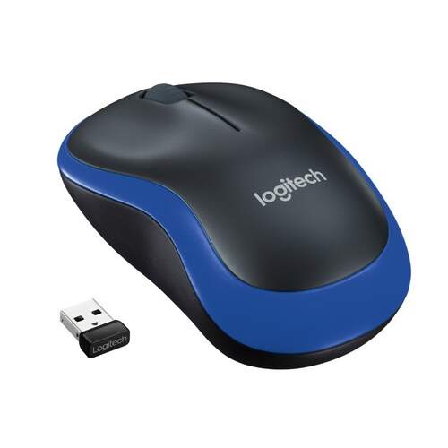 Ratón Inalámbrico Logitech M185 Azul - 1000DPI, 3 Botones, USB Plug&Play