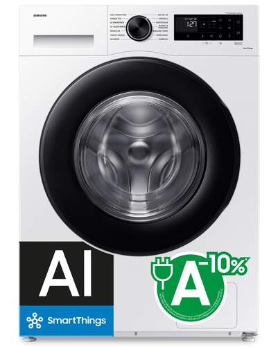 Lavadora Samsung WW90CGC04DAEEC - 9 kg, 1400 rpm, Clase A-10%, 72 dB