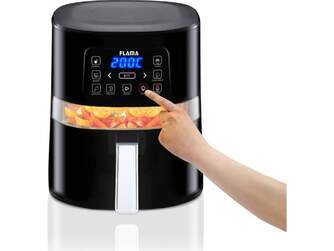 FREIDORA AIRE FLAMA 670FL 4L DIGI. 1600W VISOR LUZ