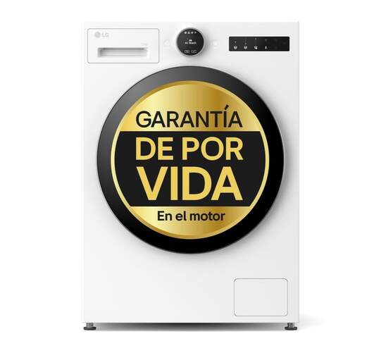 Lavadora Bomba de Calor LG F4X7011TWS - 11 kg, 1400 rpm, Display, Serie 700, TurboWash, Blanco