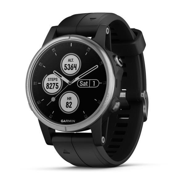 Reloj deportivo Garmin Fenix 5S Plus Silver/N - Pulsómetro, GPS