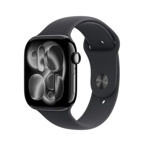 Apple Watch Series 11 Jet Black - 1,81" OLED, GPS, Bluetooth 5.3, 24 h autonomía, Correa talla S/M