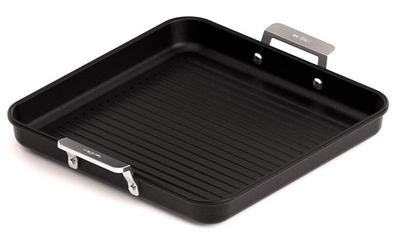 Grill Valira 4652/25 - 2 Asas, Inducción, 28x28 cm, Negro, Inox