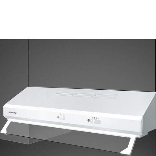 Campana Extractora Smeg KSEC61BE3 - 315 m3/h, 72 dB, 60 cm, 3 Velocidades, Blanco