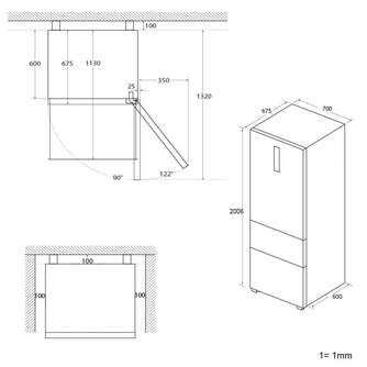 FRICOM. HAIER HTW7720DNMP 200x70x68 3P NF INOX