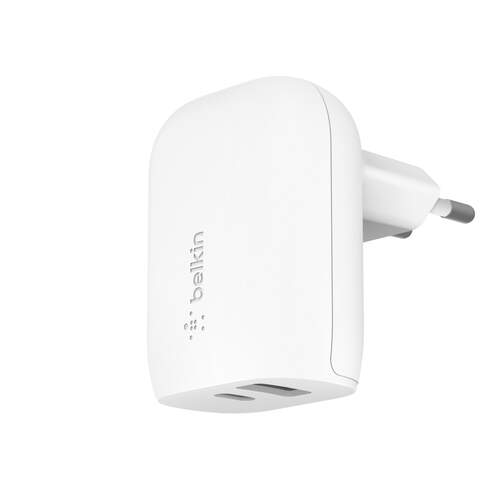 Cargador Pared Belkin WCA004VFWH - 20-25W, USB-C PD 3.0 PPS