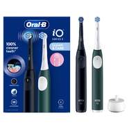 Dental Oral-B IO2 Duo - 3 Velocidades, 2 Cabezales, Negro/Verde