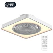 Ventilador de techo Universalblue Solano 7048W - Motor DC, 48 cm, con luz, blanco, 7 aspas