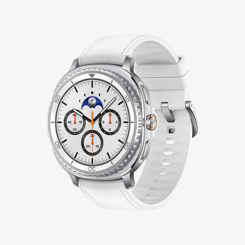 Smartwatch Samsung Galaxy Watch 8 Classic - 46 mm, 1,34", 545 mAh, Carga rápida, NFC, Blanco