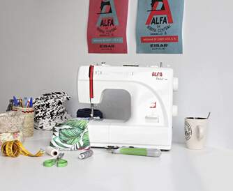 MAQUINA DE COSER ALFA 720  9 PUNTADAS LUZ LED