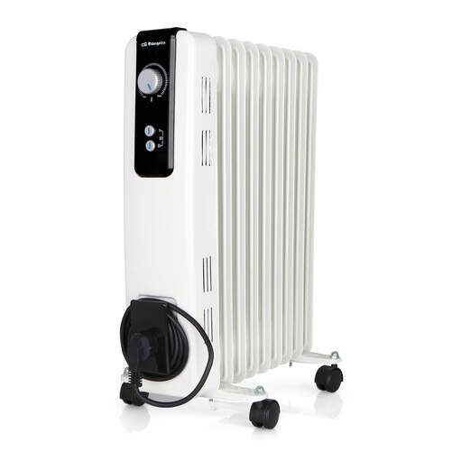 Radiador Aceite Orbegozo RH2000 - 2000 W, 9 Elementos, Portátil, Blanco