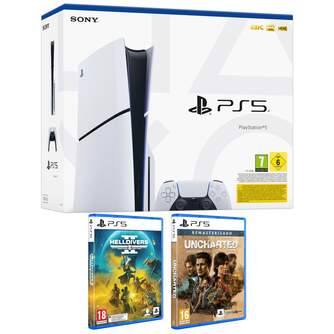 CONSOLA SONY PS5 CHASIS D  HELLDIVERS 2 UNCHARTED