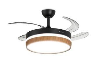 VENTILADOR TECHO RET ARTICA AVTECHR72NM NGR MD 72W