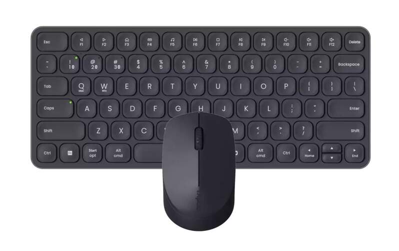 Teclado y Ratón Rapoo 9010M 00227545 - Uso Universal, Óptico, Gris Oscuro
