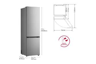 FRICOM. LG GBBSJ20DPY 203x60 INOX DSP