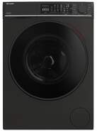 Lavadora Sharp ESNFL814CMNAES - 8 Kg, Clase A, 1400 rpm, Negro Mate