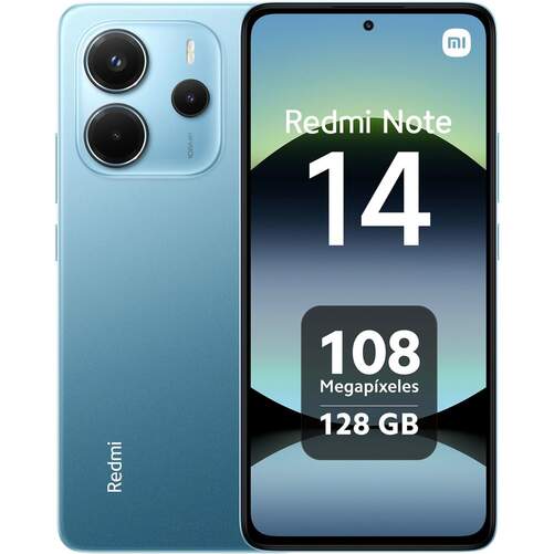 Redmi Note 14 6/128 GB Azul - 6,67", Mediatek Dimensity, HyperOS, IP64