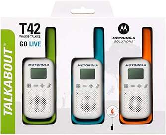 WALKIE TALKIE MOTOROLA T42 TRIPLE PACK