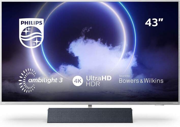 TV Philips 43PUS9235/12 - UHD 4K, Android TV, Proc.P5, Ambilight, Bowers&Wilkins, Dolby Vision/Atmos