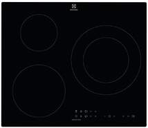 Placa de inducción Electrolux LIT60336C - 3 Zonas (1 Gigante 28cm) Doble, PowerBoost, Control Táctil