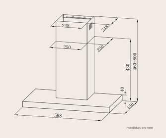 CAMPANA ARTICA ALINE60BI 60CM B INOX