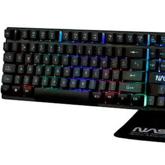 KIT GAMING NASA PEGASUS TECLADO RATON ALFOMBRILLA