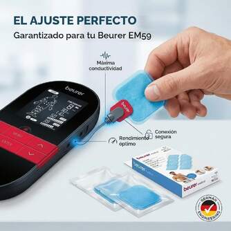 ACC. BEURER 646,55 PACK 8 ELECTRODOS PARA EM 59