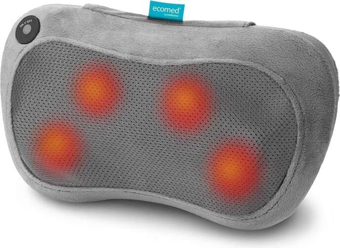 Masaje Medisana MC25E Cojin Shiatsu - 4 Cabezales, Luz Roja, Gris