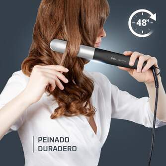 PLANCHA PELO ROWENTA SF7120 2EN1 RIZADOR TITANIO